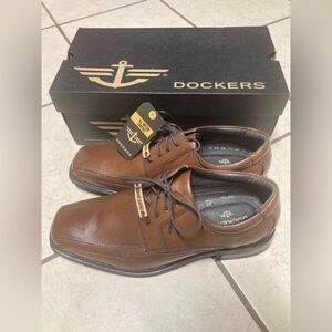Dockers Mens Endow 90-27242 Brown Lace Up Low Top Oxford Dress Shoes Size 8.5 W